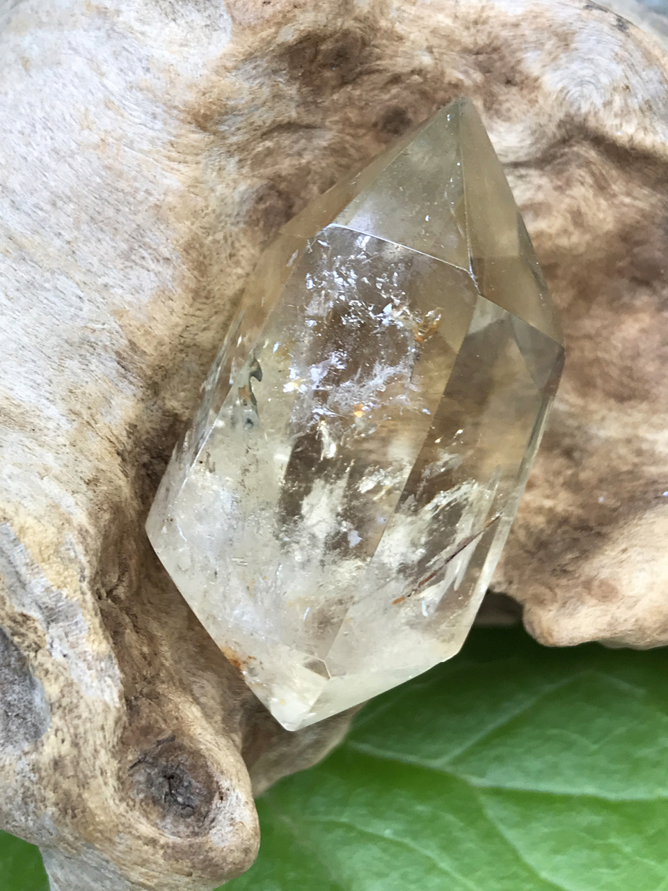 南アフリカモンテカッシーナ鉱山天然シトリン・ポリッシュ（ダブルターミネイテッド） CIT024