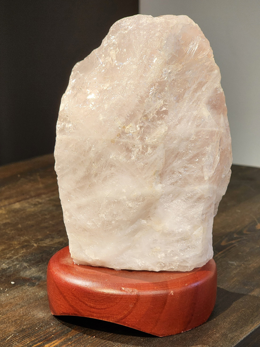 ローズクォーツ・原石ランプ A LMP093