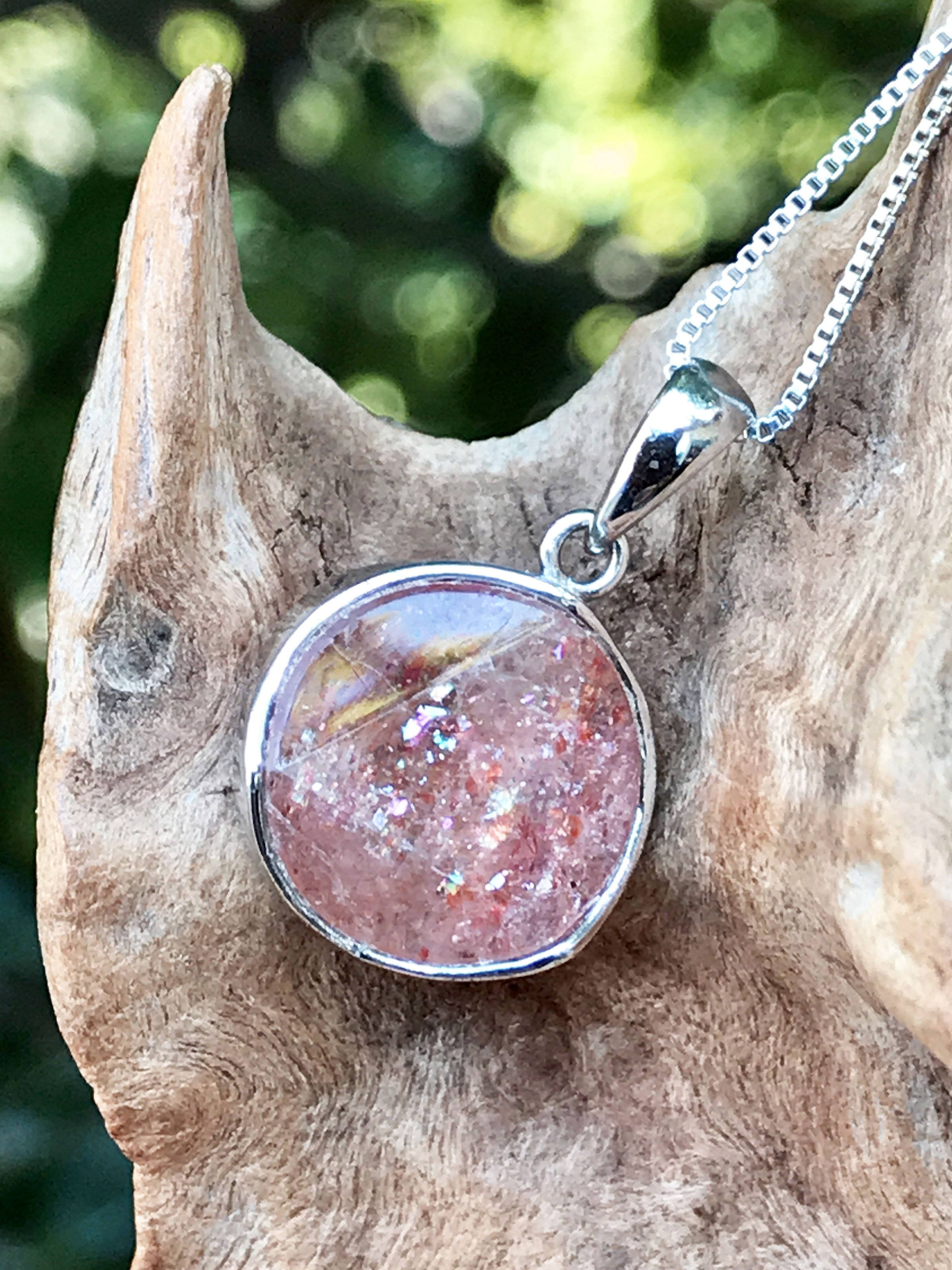 サンストーン・六芒星シルバーペンダントトップ SUN005