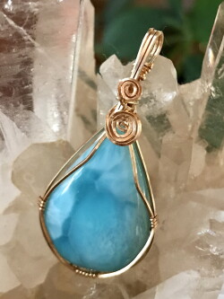 ラリマー・ルース・ペンダントトップ LAR011