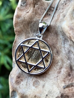 ゴールドギベオン・六芒星ペンダントトップ MEL011