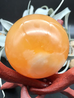 メキシコ・チワワ産オレンジカルサイト・スフィア OCL002