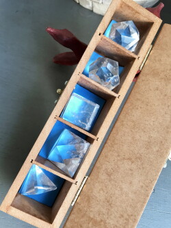 プラトン立体・水晶5点セット（BOX入り） PLH007