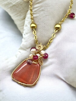 【terra&gaia】インカローズ・ペンダント「愛」 TAG051