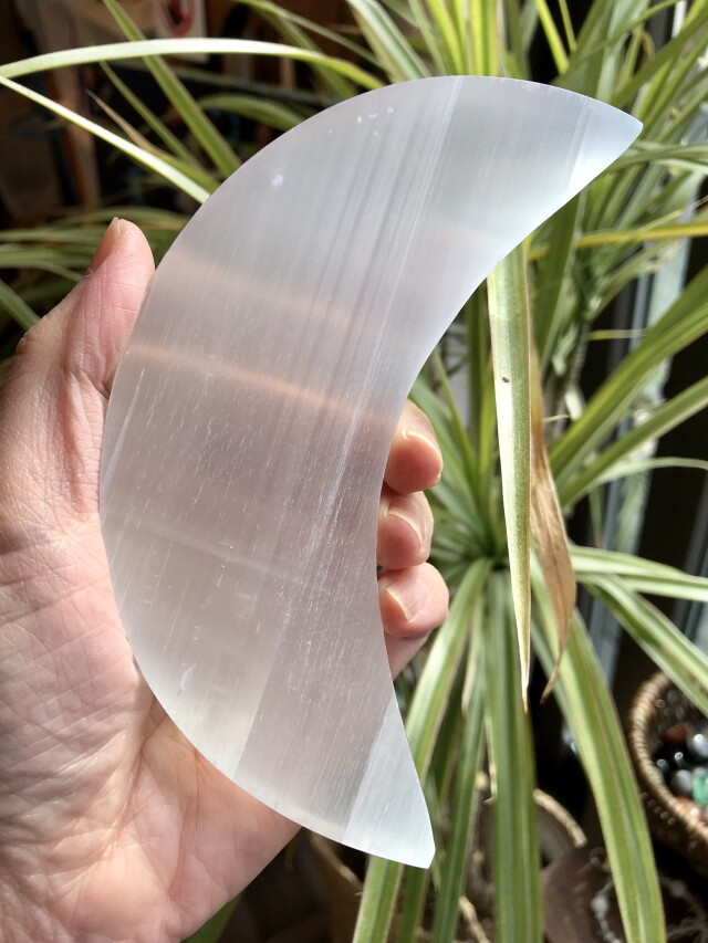 セレナイト・三日月プレート CEL115