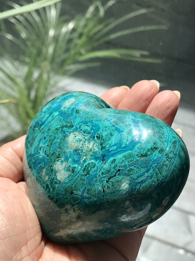 ☆クリソコラ＆ダークレッドガーネット ロザリオ☆ ~Chrysocolla~ Chrysocolla / 天然石ルース | Attic Natura
