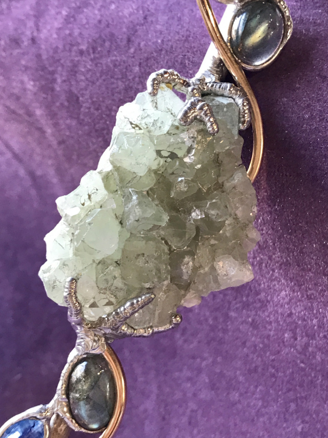 天然石クリスタルワンド　19cm程度 クリスタル・ワンド（海と空と水のワンド）17 | モダン屋クリスタル