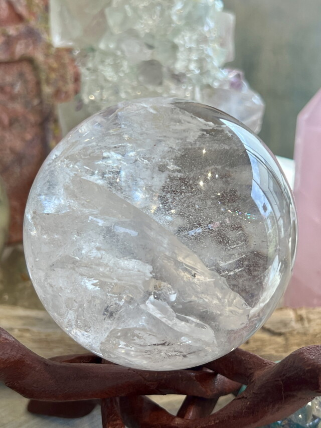 ブラジル・バイア・アレグリ鉱山産レムリアンシード・スフィア LEM306