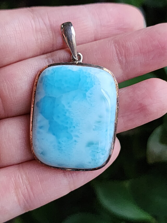 ラリマー・ペンダントトップ（シルバー） LPT220