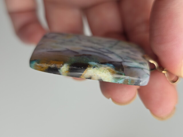 インドネシア産オパール（Wood Fossil）ペンダントトップ LPT254