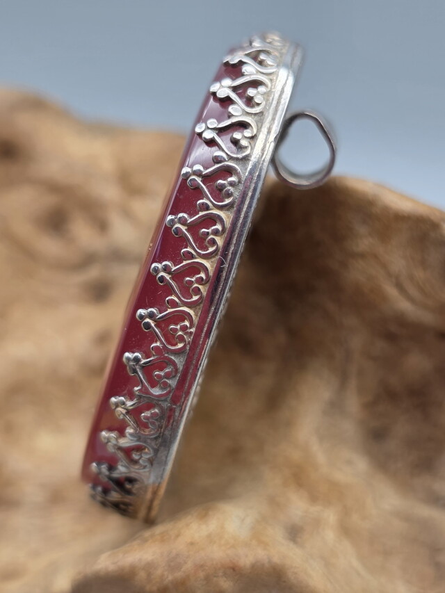 北海道産インカローズ・ペンダントトップ（シルバー） LPT297