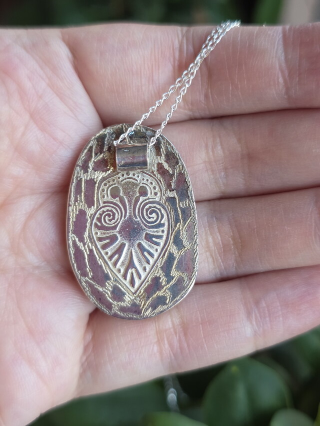 北海道産インカローズ・ペンダントトップ（シルバー） LPT297