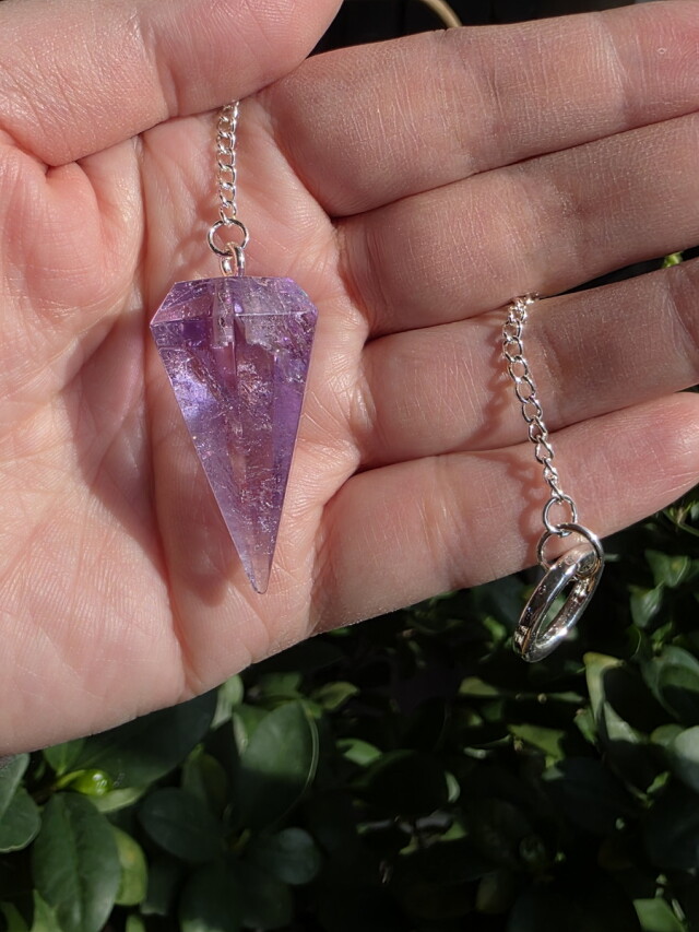 【アメジストのペンデュラム】大和の霊力入り！ アメジストのペンデュラム】大和の霊力入り！