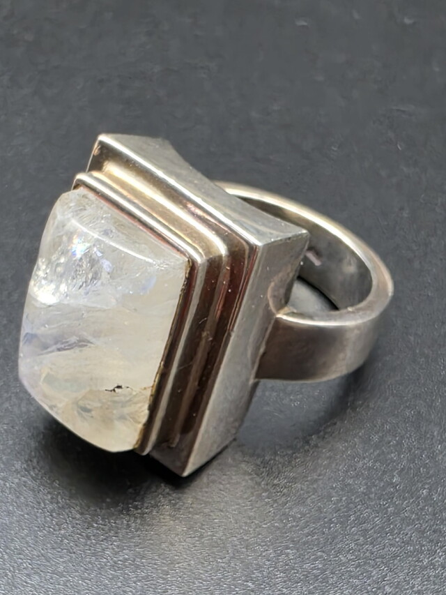 k様 レインボームーンストーン リング 18号 レインボームーンストーン・リング 18号 RNG005