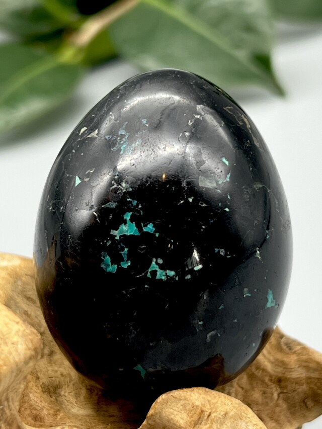 ペルー産トルマリン／クリソコラ・エッグ TRC001