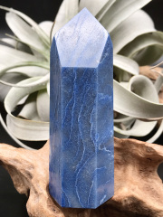 ブラジル産デュモルチェライト（ブルークォーツ）・ポイント（ポリッシュ） DUM010