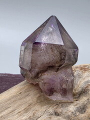 新作♡宝石質アメジスト六芒星×エレスチャルアメジスト×高✩レピドライト× アメジスト 17.53ct No63400宝石ルースいしや