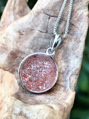 サンストーン・六芒星シルバーペンダントトップ SUN006