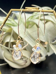 【terra&gaia】ハーキマーダイヤモンド・ピアス TAG058