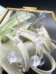 【terra&gaia】メタモルフォーシス・ビーズ・ピアス TAG066