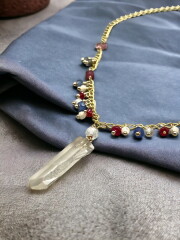 【terra&gaia】ピンクレムリアン・ジュエリーポイント・ペンダント「放出」 TAG067