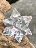 バイア産レムリアンシード・アステロイド水晶（小星型十二面体）クローライトイン ASQ017
