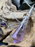 ブリリアント・ペンデュラム・アメジスト（レインボウ）（シルバーチェーン） PDL140