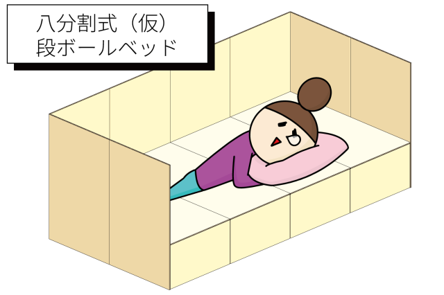 八分割式段ボールベッド