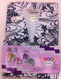 婦人ガーゼ寝巻き　Ｌサイズ