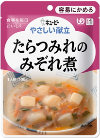 ★新！★たらつみれのみぞれ煮（１００ｇ/４３Kcal）180円★【ケース販売/３６袋入】キューピーやさしい献立（区分１：容易にかめる） (155002156)