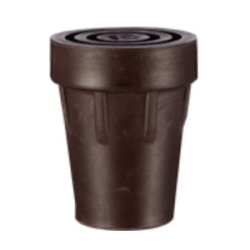 ★すり減っていませんか！★ピップ　杖先ゴム【内径１６mm】　ブラウン・茶　320円【１個入：送料無料】 (151400605)