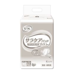 ★超特価!!★リフレ　サラケアパッド　ワイドロングライト 42枚入 1300円★【ケース販売/6袋入】 (4904585044182)