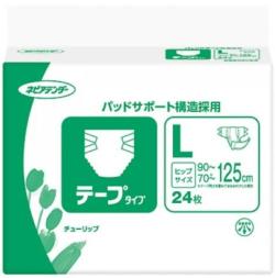 病院・施設・業務用 ネピアアテンダー　テープタイプ　Lサイズ　24枚　1000cc吸収★2620円【ケース販売/3袋入】