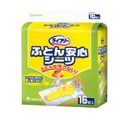 ★２６％OFF★ライフリーふとん安心シーツ1580円（１６枚）★【ケース販売/４袋】 (141740101)