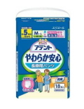 大王製紙 アテント　長時間パンツやわらか安心　Ｍ～Ｌ１８枚　男女共用　 1830円 【ケース販売/4個入】 (142000102)　★お取り寄せ商品★