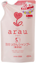 サラヤ　arau.(アラウ) 泡せっけんシャンプー つめかえ用 450ml　414円【ケース販売/20個入】4973512257698 (442770102)　お取り寄せ商品