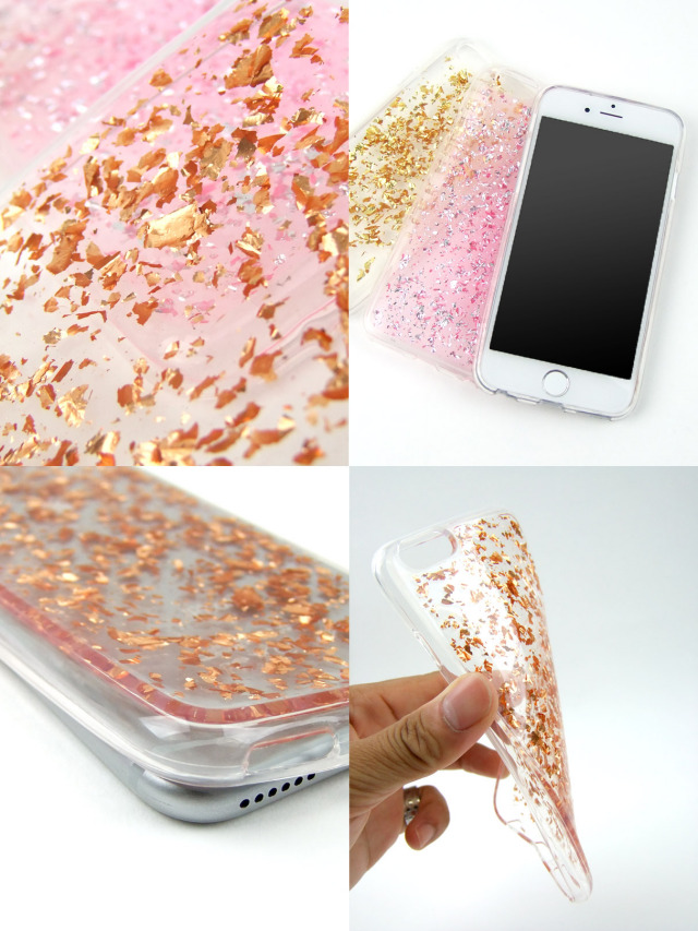 金箔キラキラスマートフォンケース