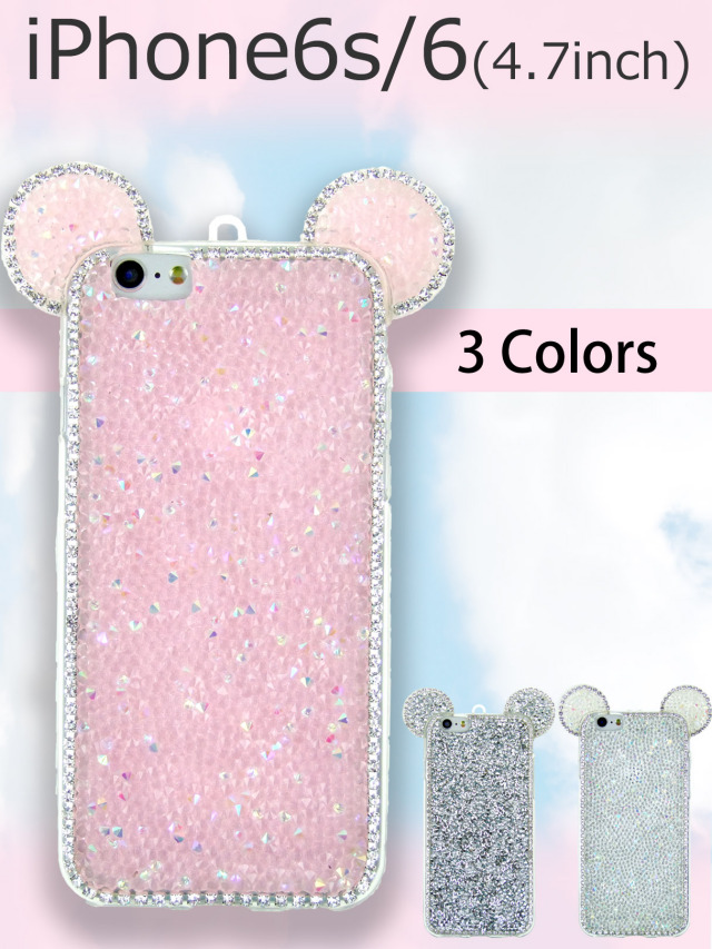 iPhone 6ピンク ストーン装飾付き 【公式通販】