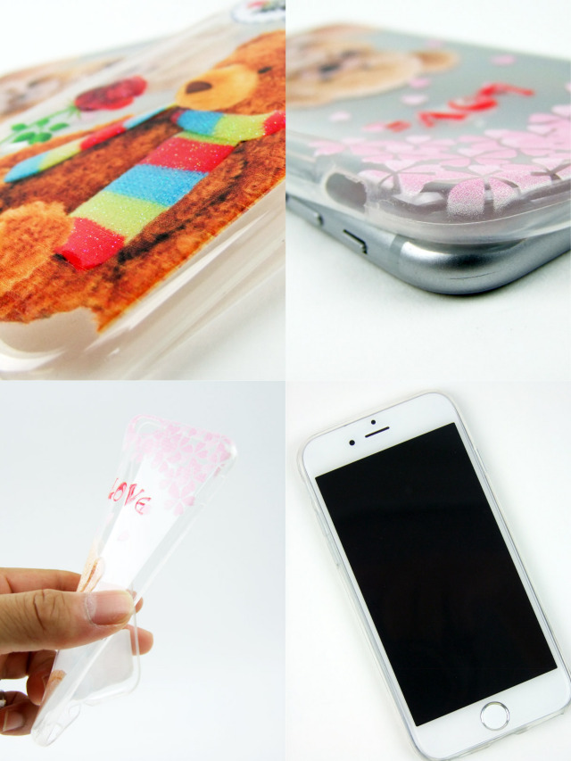 キュートベア もこもこプリントiPhoneケース