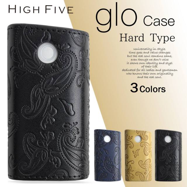 HIGH FIVE glo ハード スリーブケース ペイズリーフラワーデザイン グローケース gloケース 3カラー