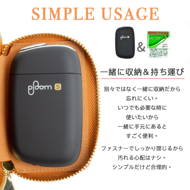 High Five Ploom S エス ケース ファスナータイプ サフィアーノpuレザー High Five Ploom S エス ケース ファスナータイプ サフィアーノpuレザー