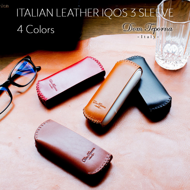 Dom Teporna Italy IQOS3 duo IQOS3　本革イタリアンレザー スリーブケース 全4色