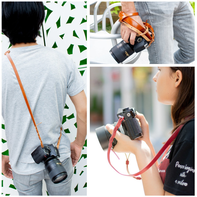 RafiCaro イタリアンレザー 本革 カメラストラップ サイズ調整