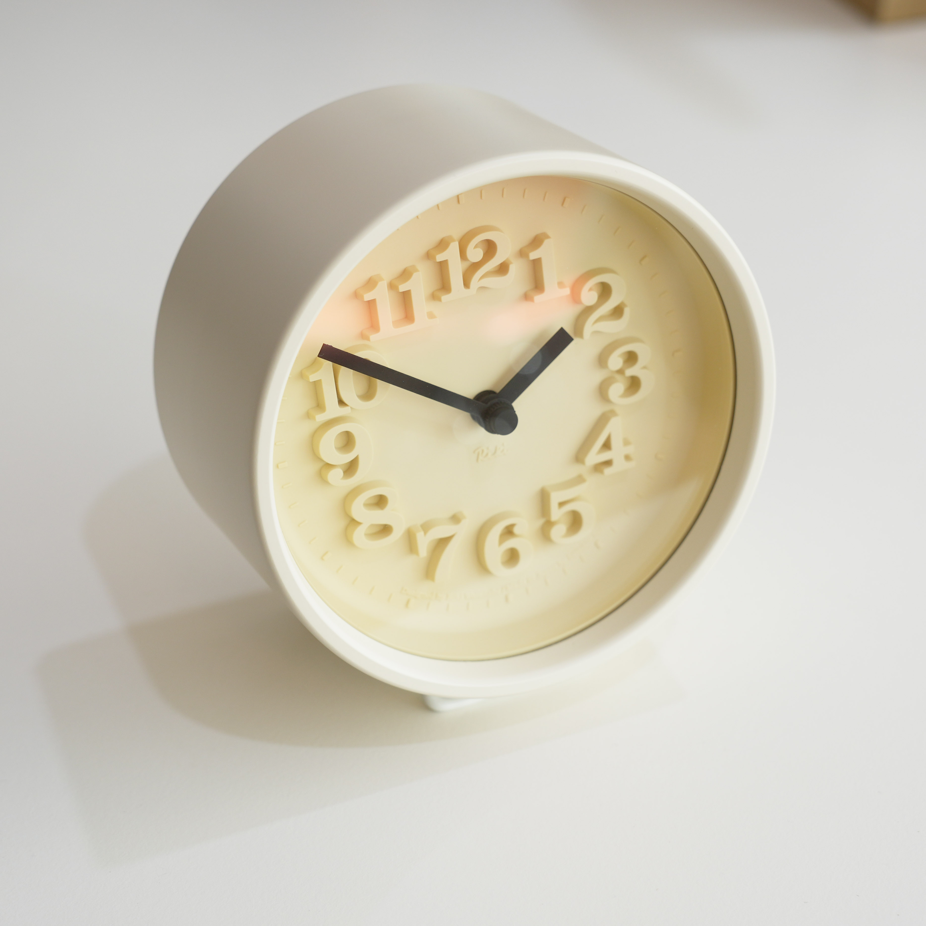 Lemnos レムノス 小さな時計 アイボリー 展示品 渡辺 力