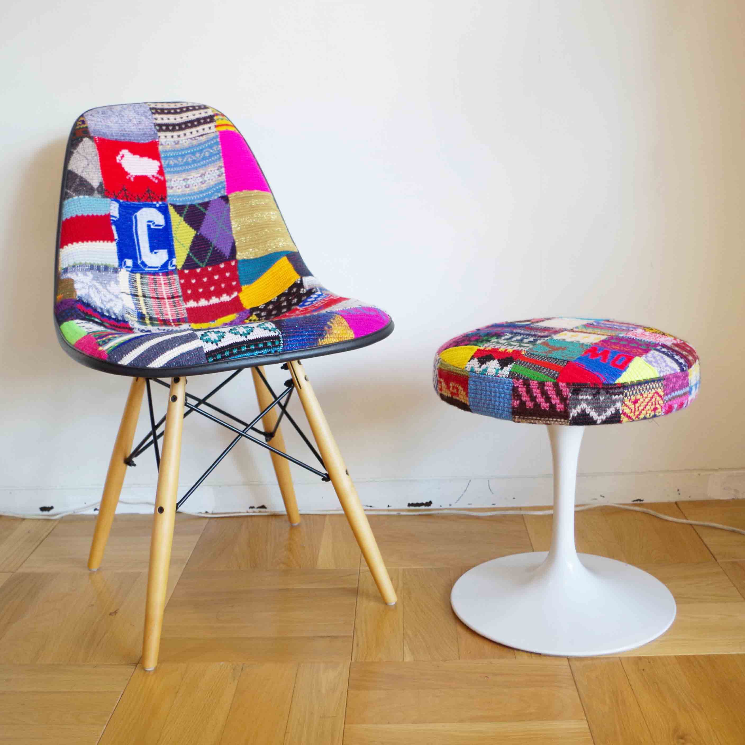 【desertic×case study shop】Knit Side Stool ニットスツール