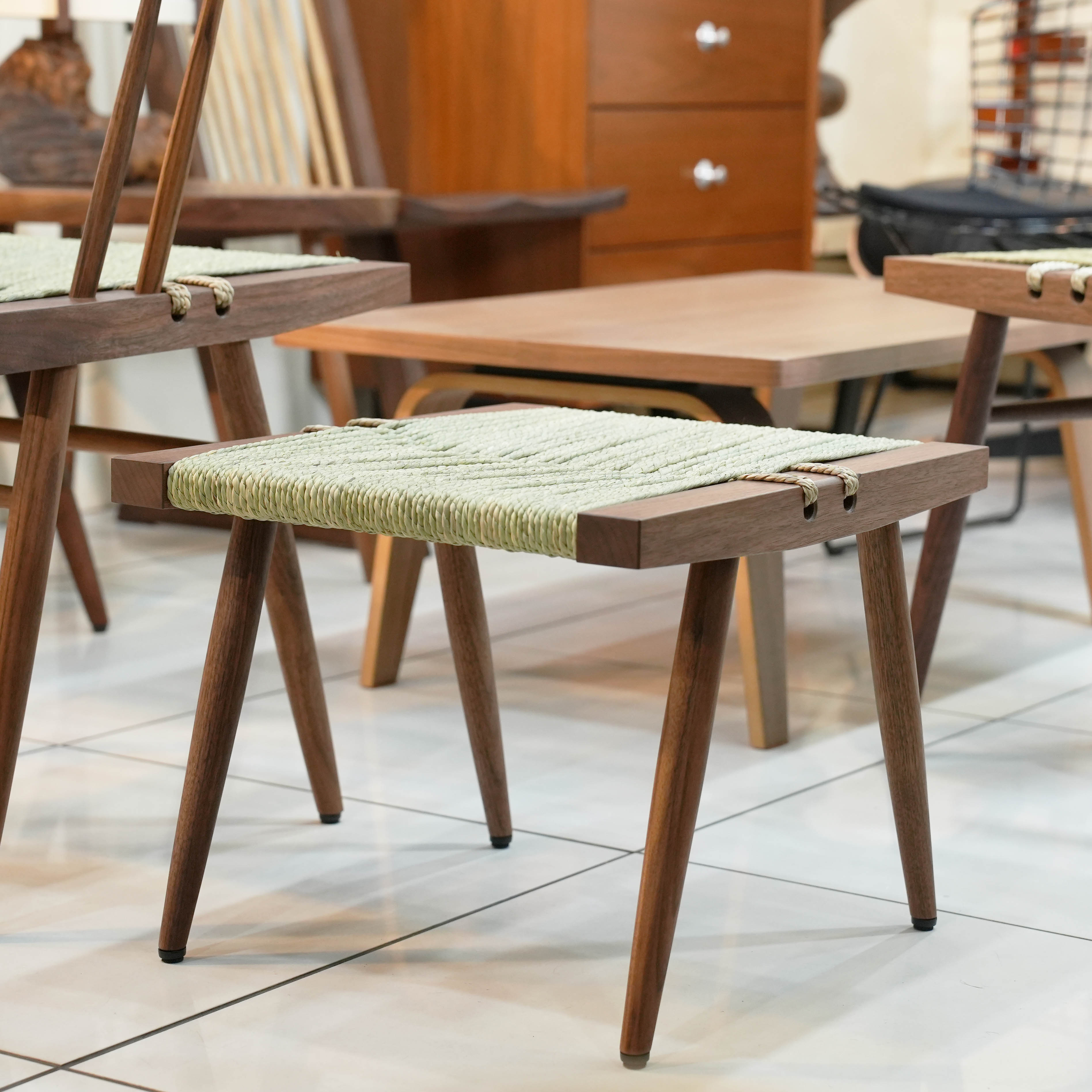 桜製作所】ジョージ・ナカシマ グラスシートスツール H330 George