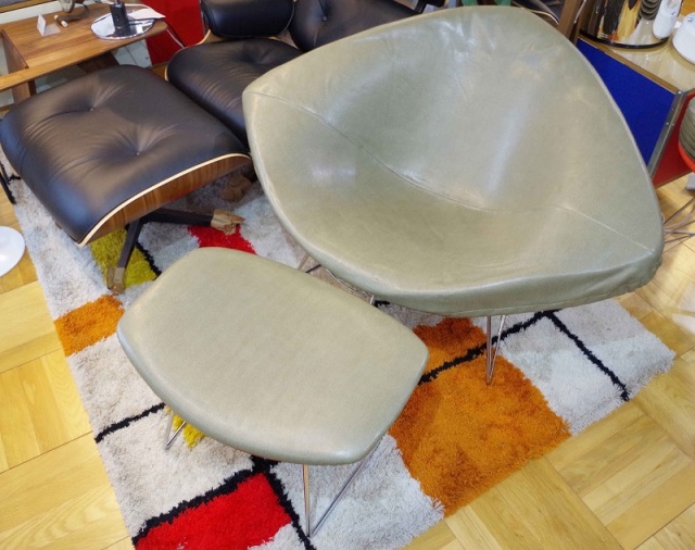 Knoll ノル Large diamond chair ラージダイヤモンドチェア ＆ Ottoman オットマン Vitange ヴィンテージ