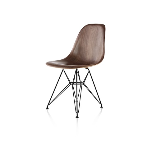 【ハーマンミラー正規販売店】イームズウッドシェルチェア ワイヤーベース ウォールナット Eames Molded Wood Chairs