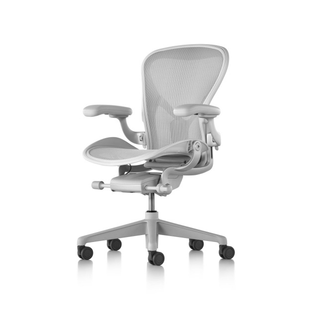 【ハーマンミラー正規販売店】アーロンチェア リマスタード ポスチャーフィットSL フル装備 ミネラル  Aeron Chair Remastered