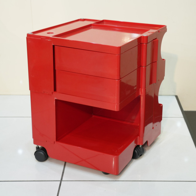 ボビーワゴン2段 レッド 什器  Boby Wagon